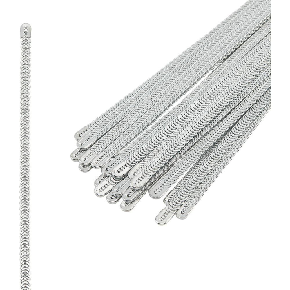 Boning Corset Steel - 24 Stück 10 Zoll Spiral-Metallkorsett-Stäbchen aus