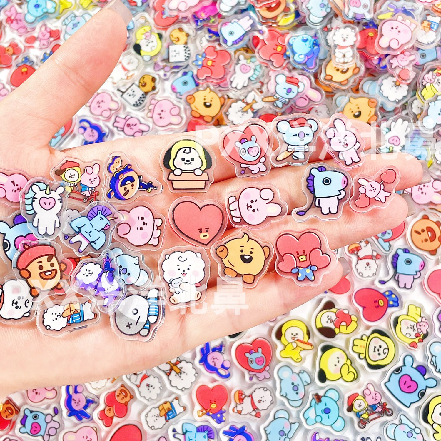 Cosplay Prop Diy - 100 Stück BT21 BTS Einlagige 1cm/2cm/4cm