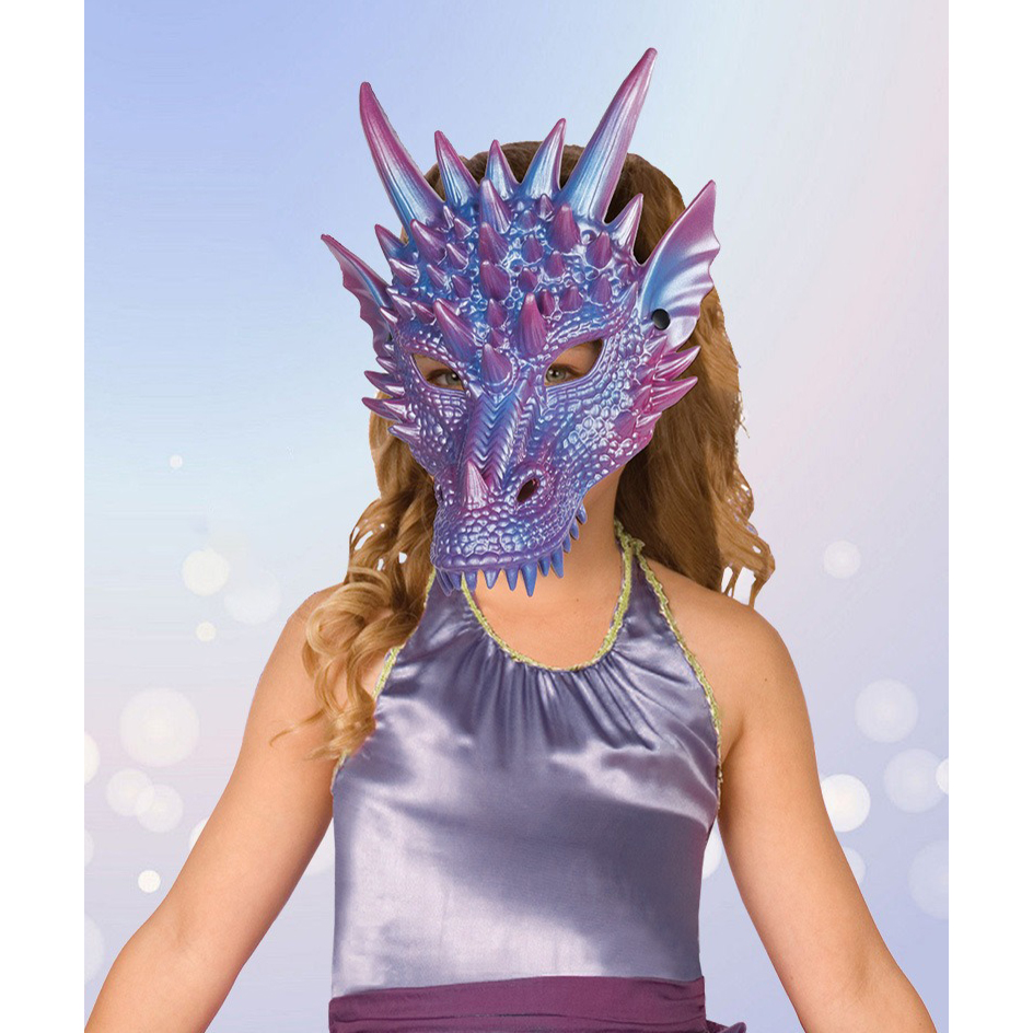 Perlblau Drachen maske 3D-Druc – Cosplay Prop Blueprints Bewertung und Preis