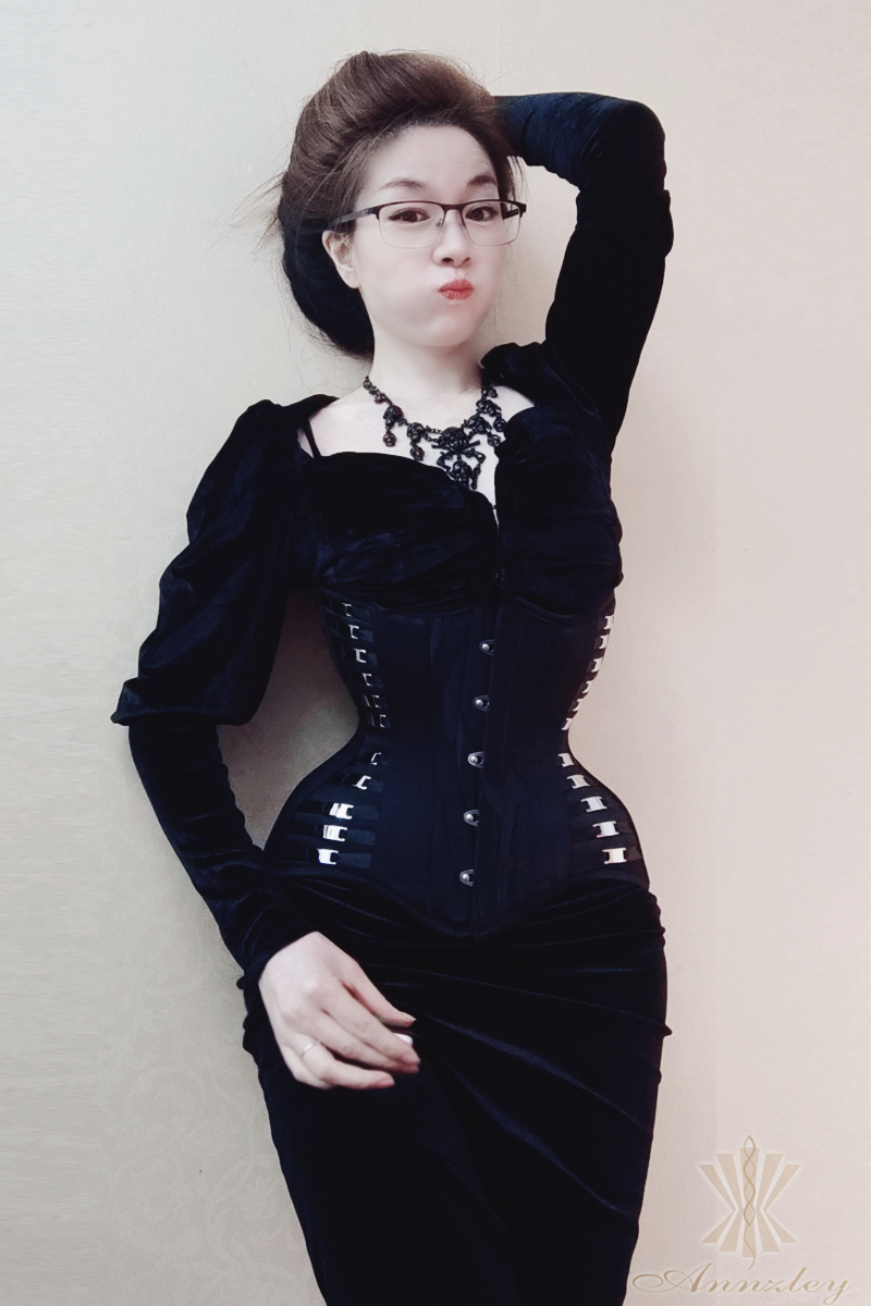 Annzley neuer schwarzer, dünne – Boning Corset Steel Bewertung und Preis