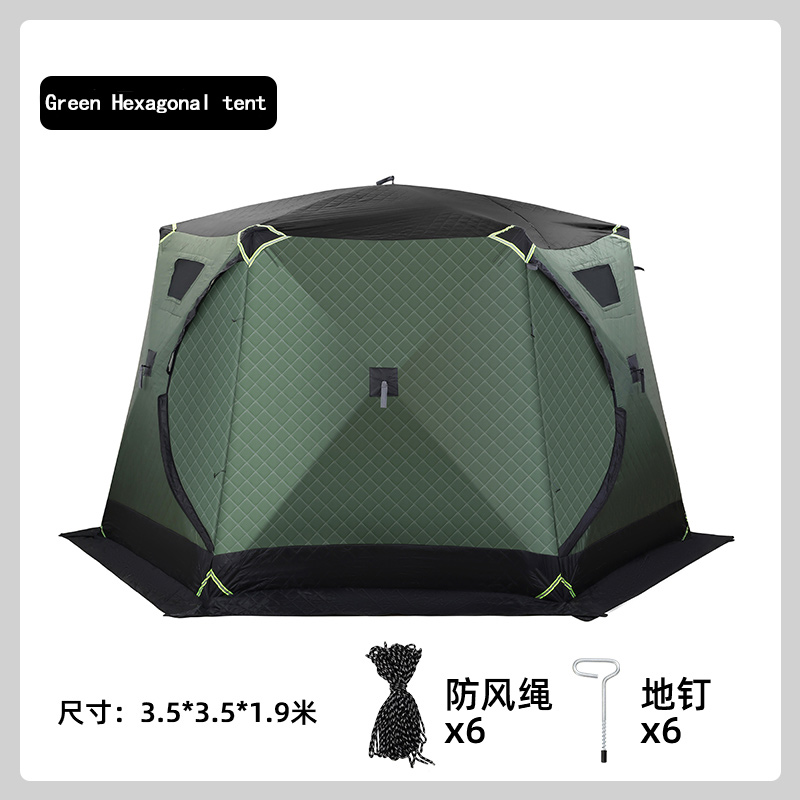 Winter-Campingzelt, sechseckig – Thermoplastic Pellet Bewertung und Preis