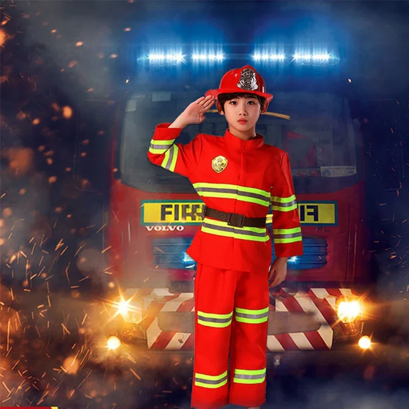 Neue Feuerwehrmann-Uniform Sam – Cosplay Prop Works Bewertung und Preis