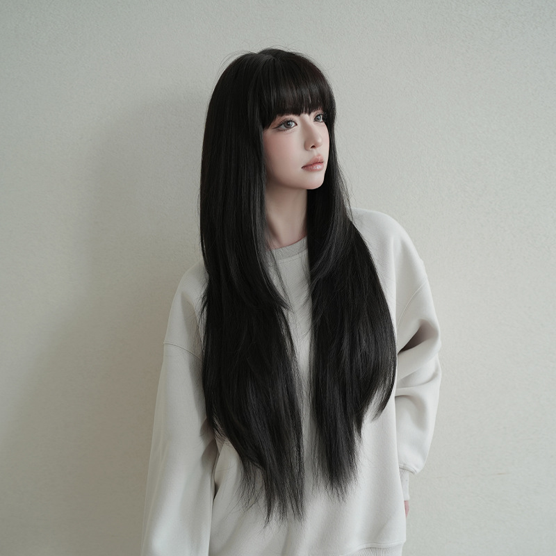 Damenperücke, naturschwarz, Ku – Wig Fiber Net Bewertung und Preis