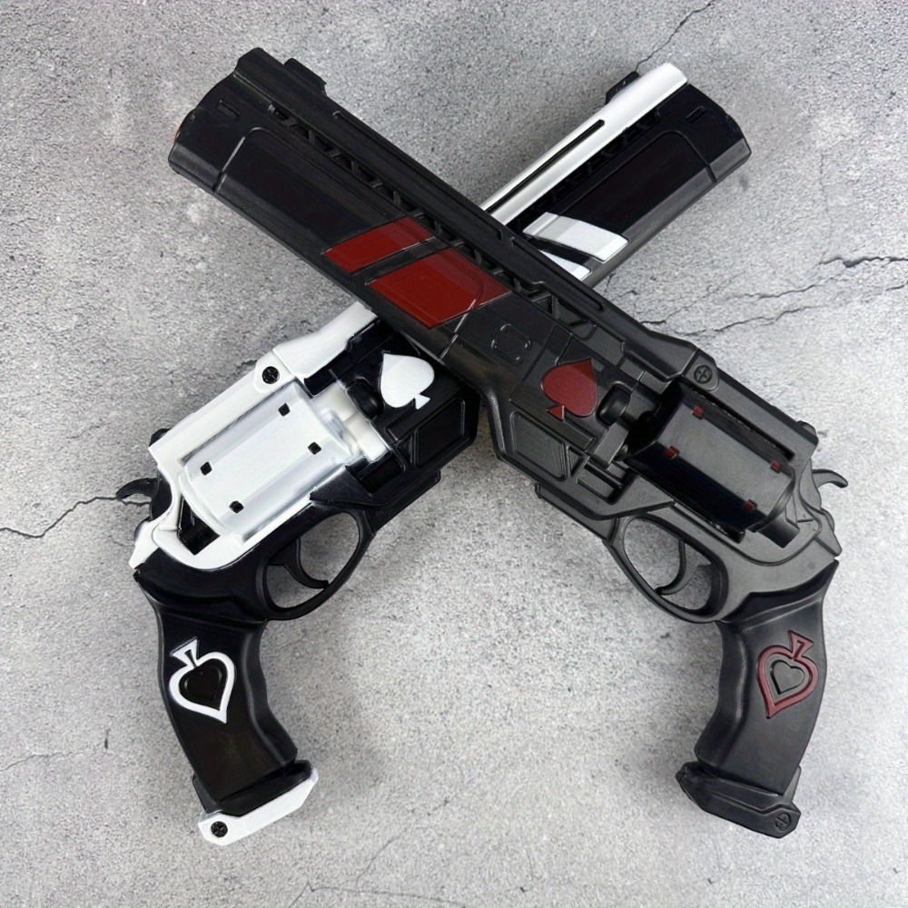 15 Zoll PU Pistole Spades Gun  – Dva Cosplay Prop Bewertung und Preis